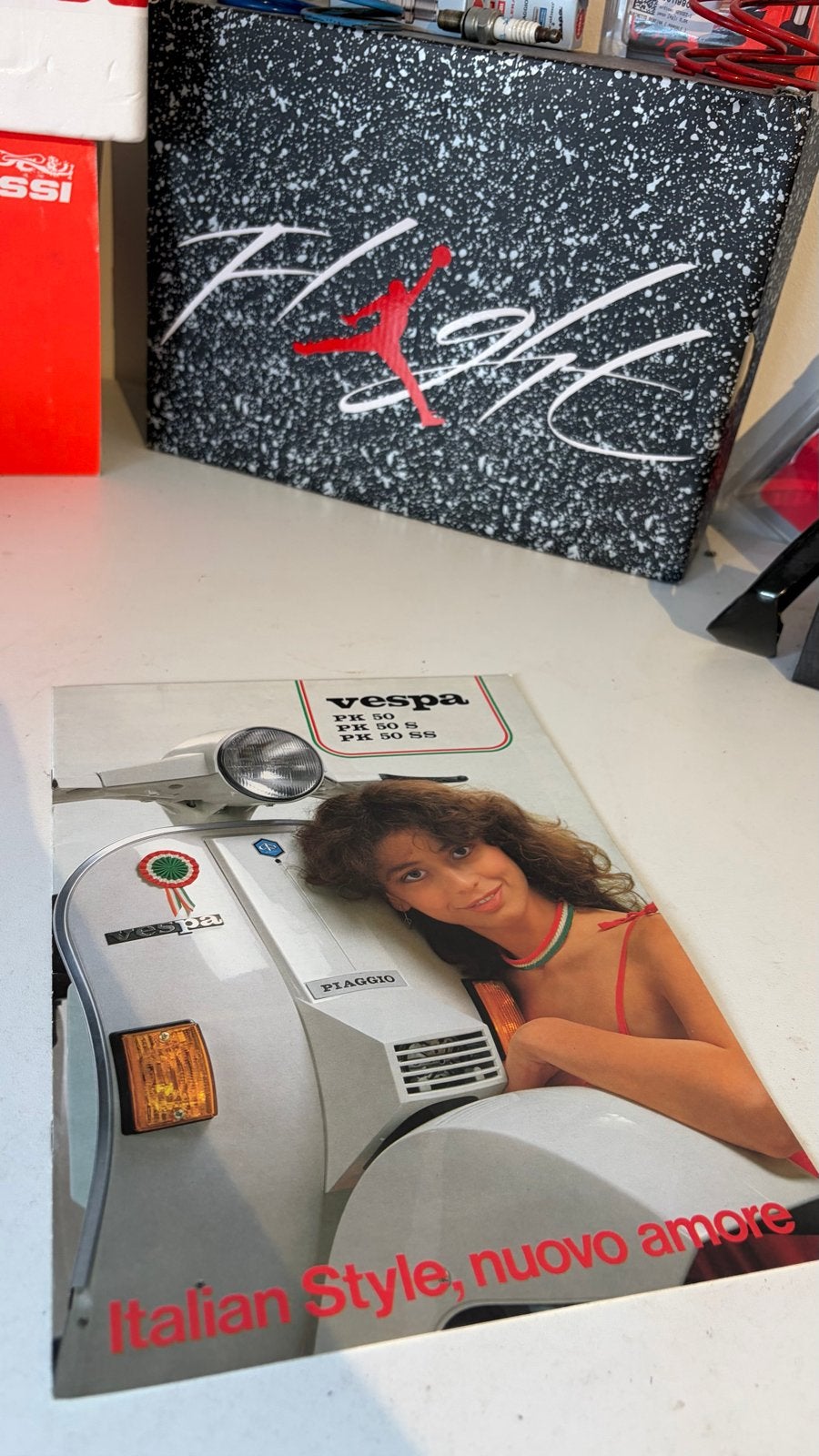 Vespa PK 50 S / PK 50 SS Brochure - Italiaanse Stijl, Ophalen of Verzenden, Zo goed als nieuw