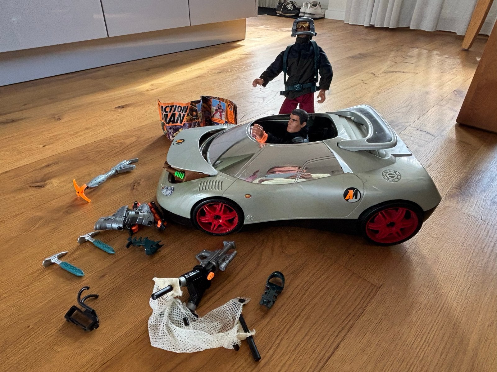 Action Man met voertuig en accessoires, Kinderen en Baby's, Speelgoed | Actiefiguren, Ophalen of Verzenden, Zo goed als nieuw