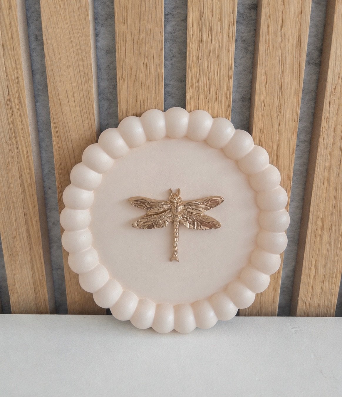Wandbordje bubble met libelle, Antiek en Kunst, Ophalen of Verzenden