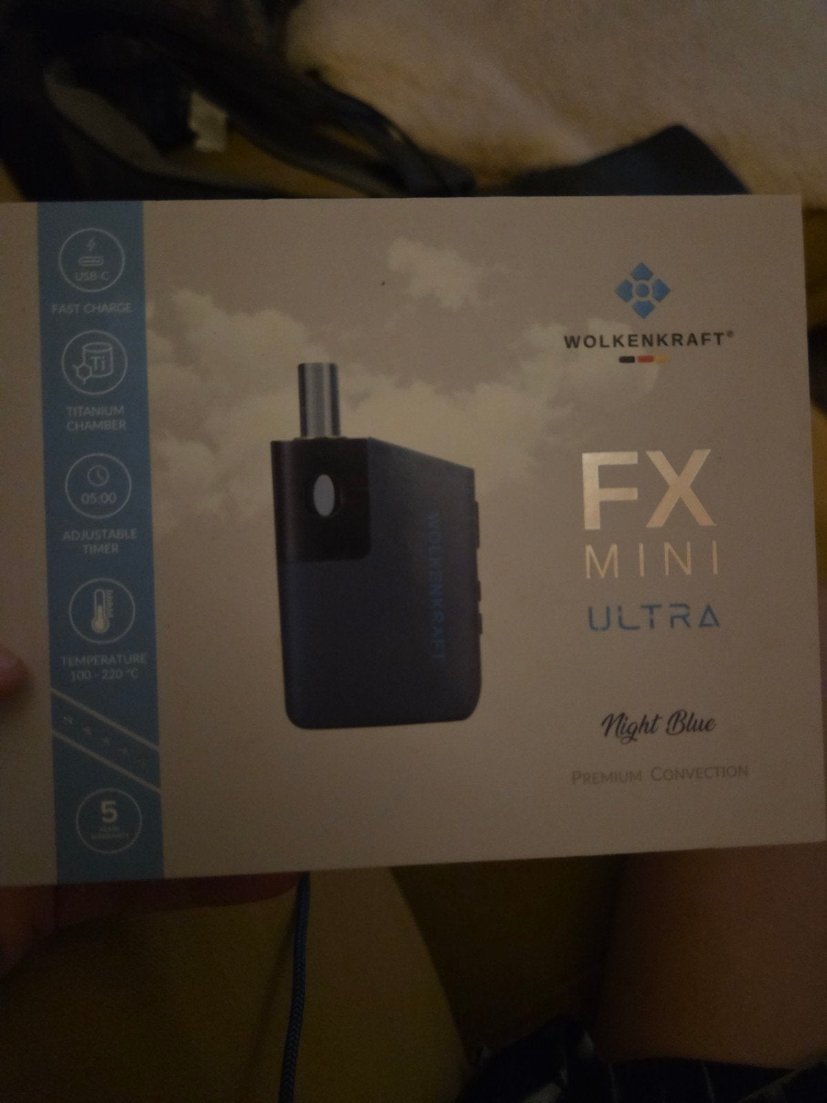 wolkenkraft vaporizer fx ultra mini, Ophalen of Verzenden, Gebruikt, (Water)pijp