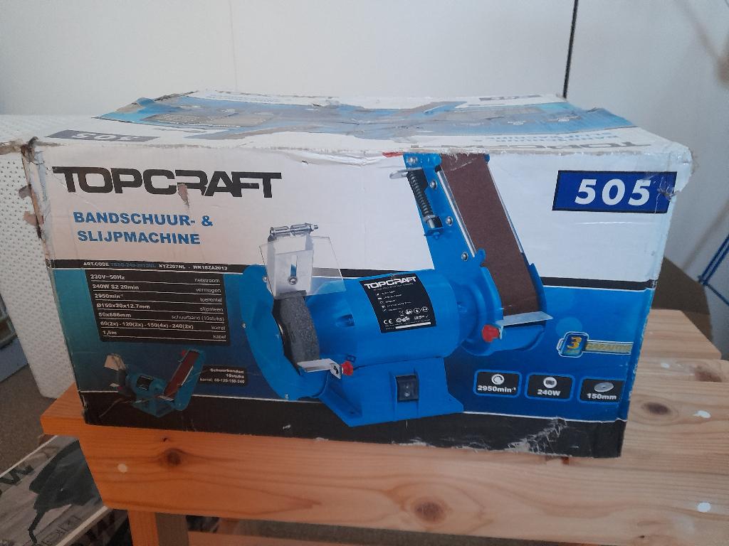 schuur en slijp machine, Ophalen, Nieuw, Minder dan 700 watt, Werkbankslijpmachine
