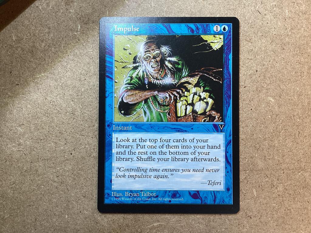 1x Impulse (Excellent), Hobby en Vrije tijd, Verzamelkaartspellen | Magic the Gathering, Zo goed als nieuw, Losse kaart, Ophalen of Verzenden