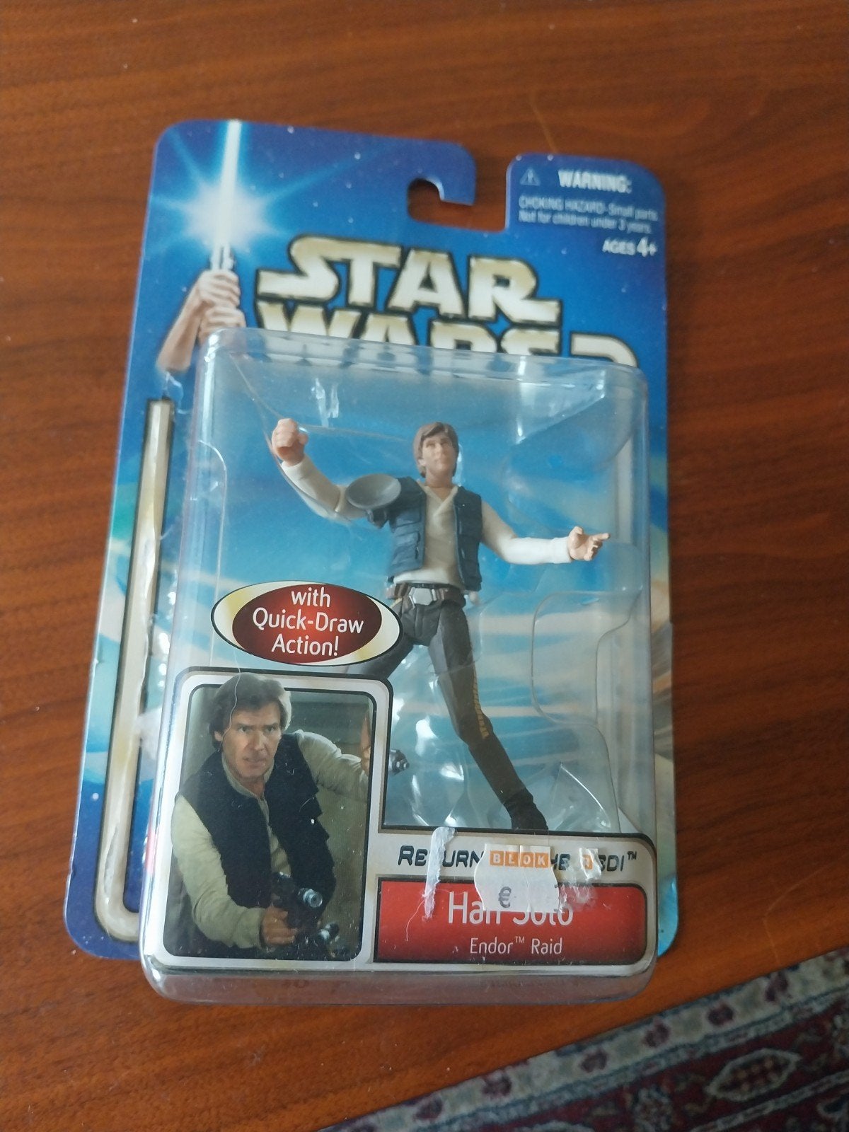 Han Solo Quick-Draw Action Figuur - Hasbro 2000, Ophalen of Verzenden, Zo goed als nieuw, Actiefiguurtje