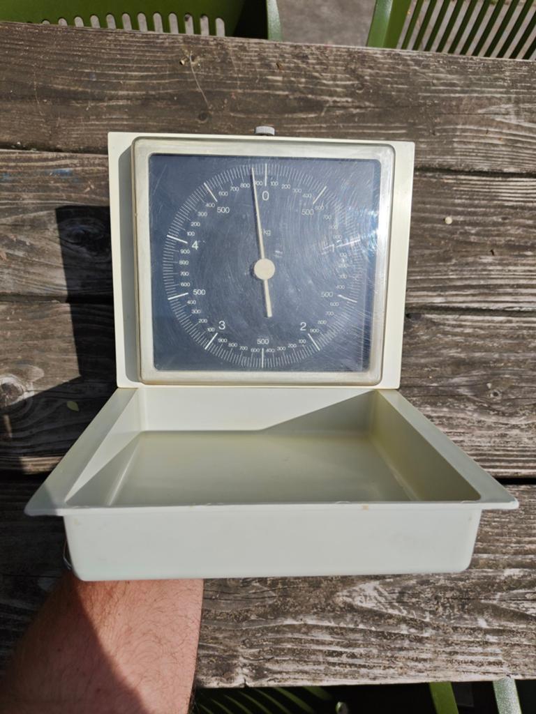 Brabantia retro wandweegschaal - Made in West Germany, Ophalen of Verzenden, Grijs, Brabantia, Overige typen