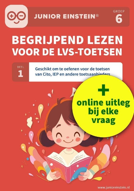 Begrijpend lezen voor de LVS-toetsen deel 1 (groep 6), Boeken, Ophalen, Zo goed als nieuw, Overige niveaus, Nederlands