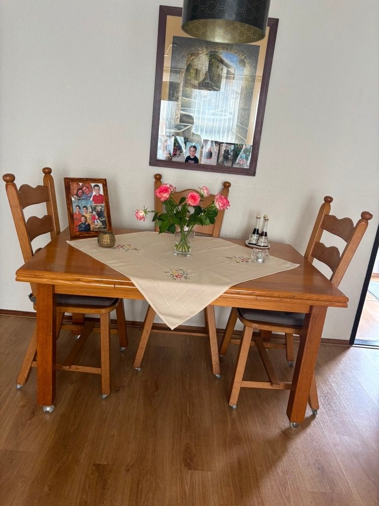 Eiken Eettafel, Ophalen, Gebruikt, Eikenhout, 200 cm of meer
