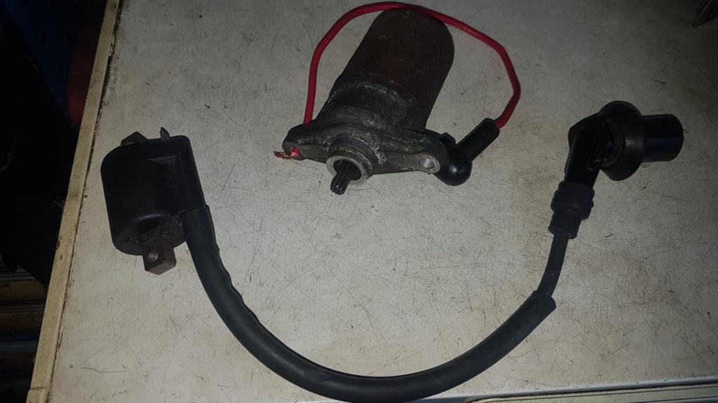 Startmotor en bobine Sym Mio, Motoren, Ophalen of Verzenden
