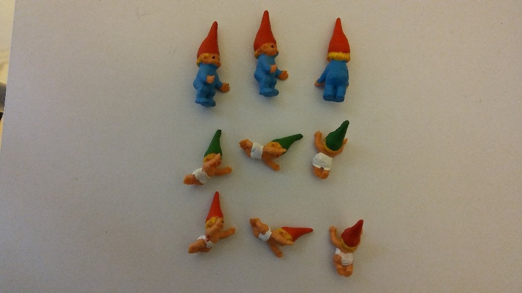 David de kabouter kindje pvc baby jongen poppetjes figuur, Ophalen of Verzenden, Zo goed als nieuw