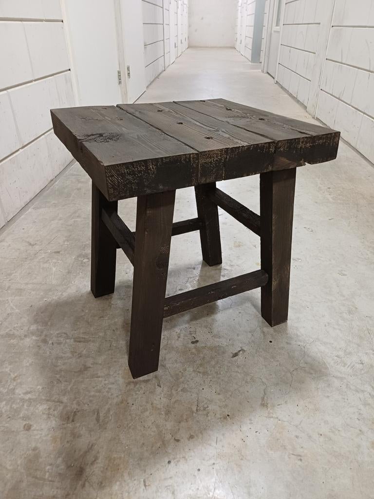 Houten krukje, Huis en Inrichting, Krukjes, Ophalen, Zo goed als nieuw, Hout