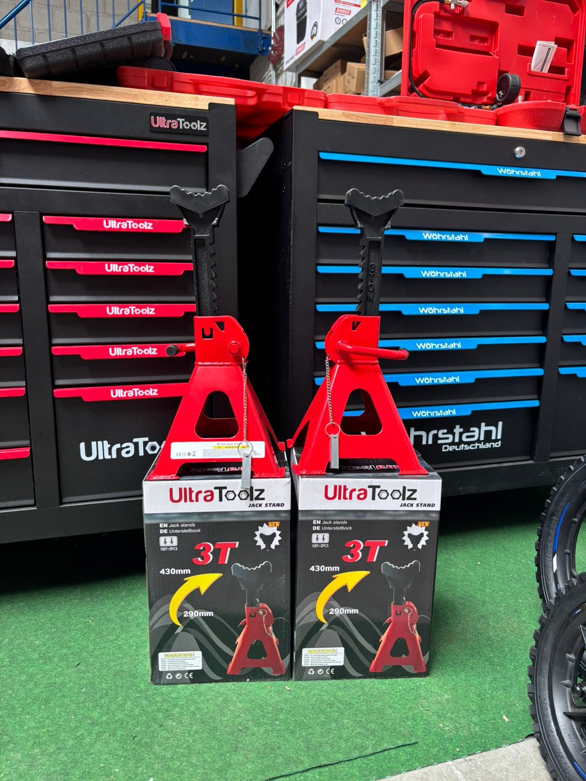 Nieuw UltraToolz Jack Stand 3T 3000kg assteunen steunbokken, Dr.Nolenslaan 157E 6136GM Sittard, Nieuw, Ophalen of Verzenden, Info@roadmax.nl