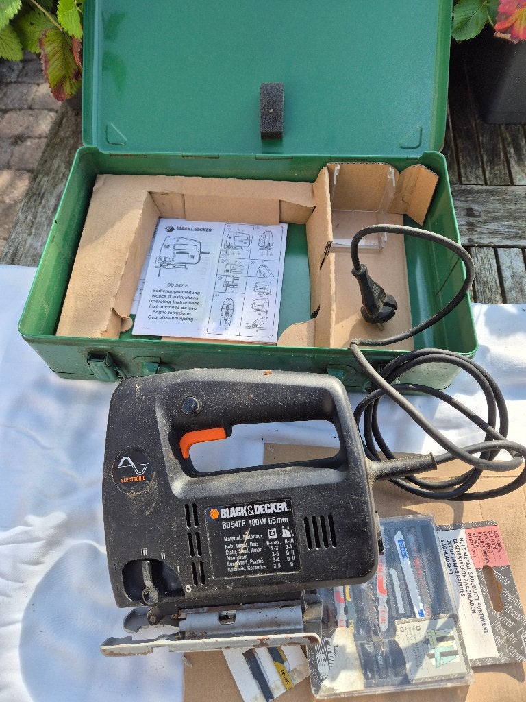 Decoupeerzaag Black&Decker, Ophalen, Gebruikt, Decoupeerzaag, 30 tot 70 mm