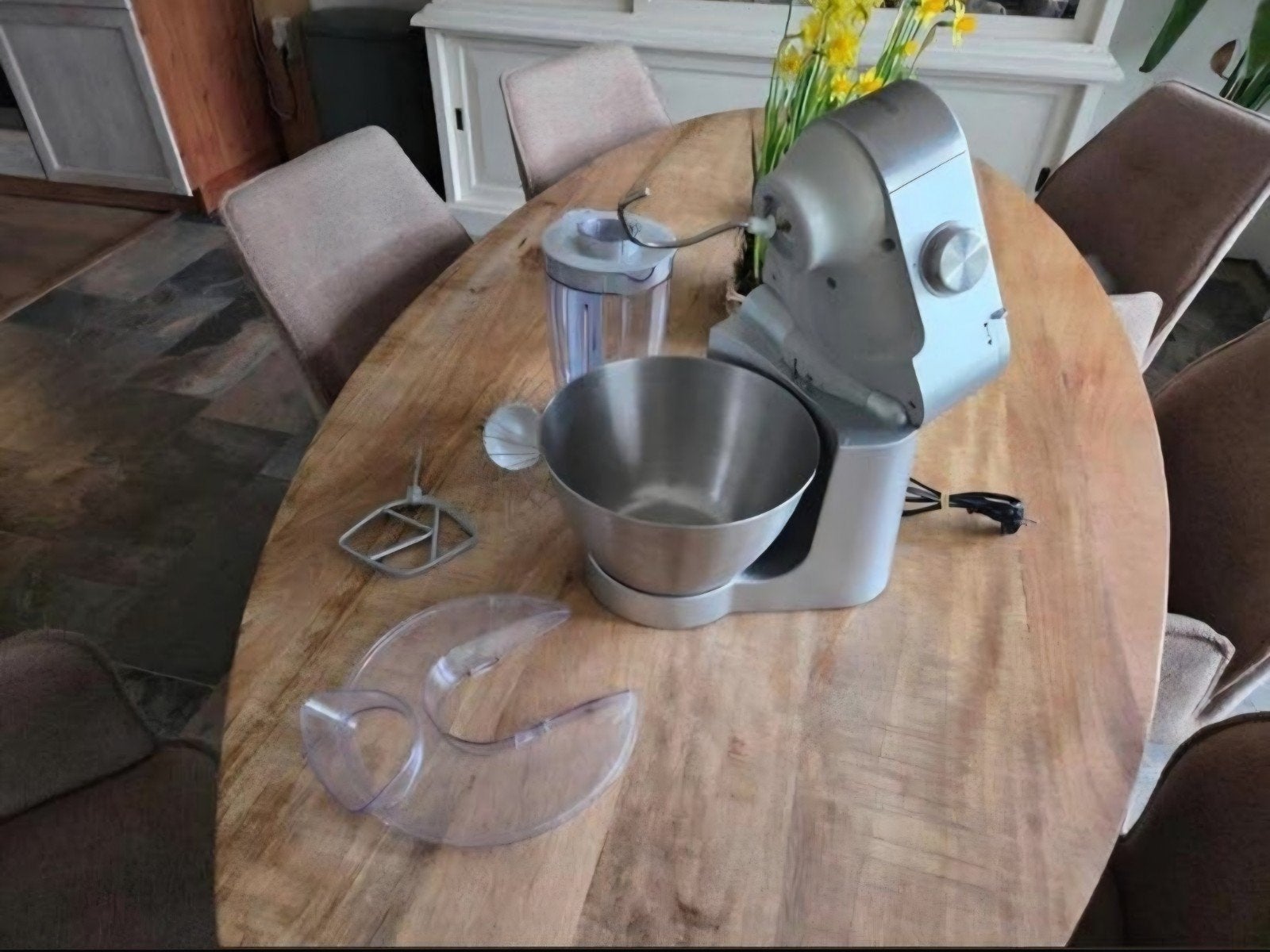 Kenwood Keukenmachine met Blender Opzetstuk, Witgoed en Apparatuur, Keukenmixers, 2 tot 3 liter, Ophalen, Gebruikt, 3 snelheden of meer