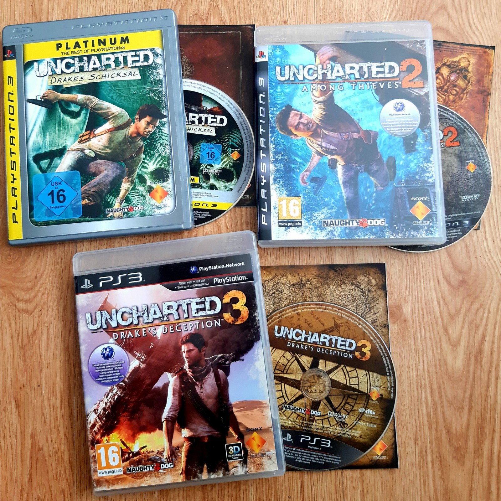 Uncharted 1, 2 & 3 - PS3, Spelcomputers en Games, Games | Sony PlayStation 3, Avontuur en Actie, Ophalen of Verzenden