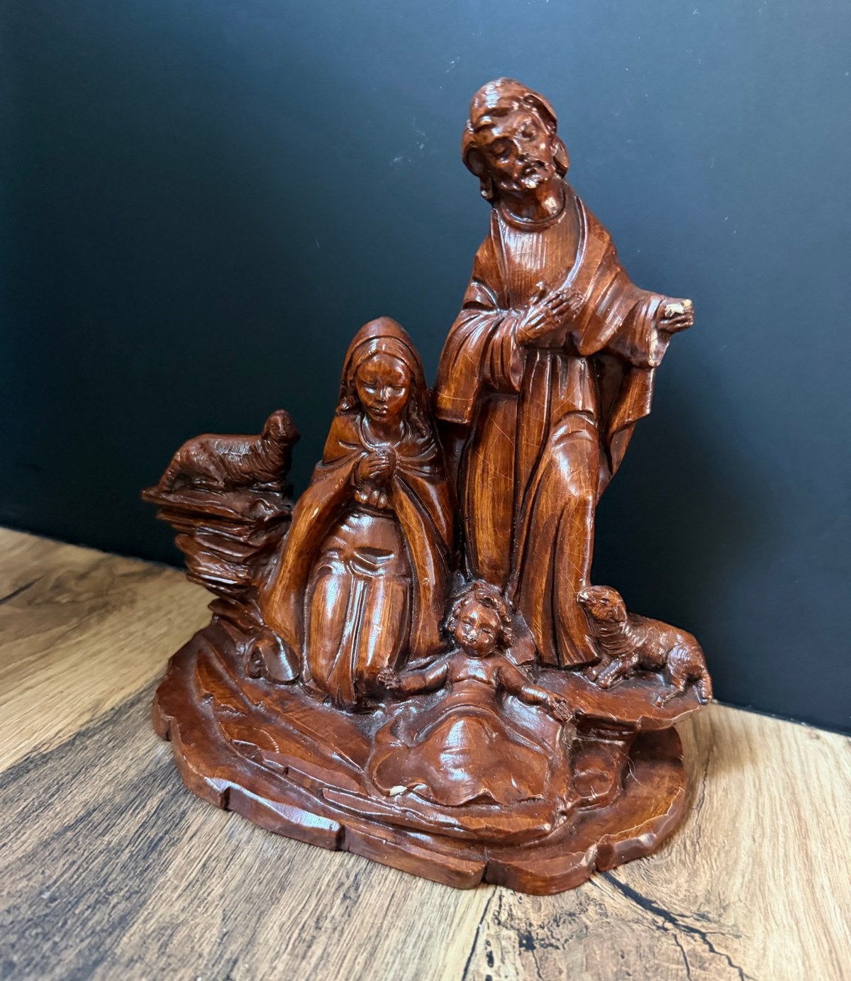 Kunststof Kerststal  - Handgemaakt in Italië, Diversen, Ophalen of Verzenden, Zo goed als nieuw
