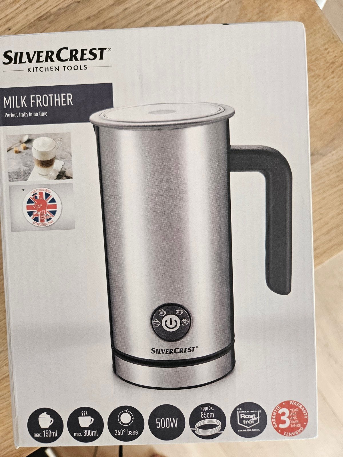 Nieuw SilverCrest Melkopschuimer - Perfect schuim, Ophalen of Verzenden, Nieuw
