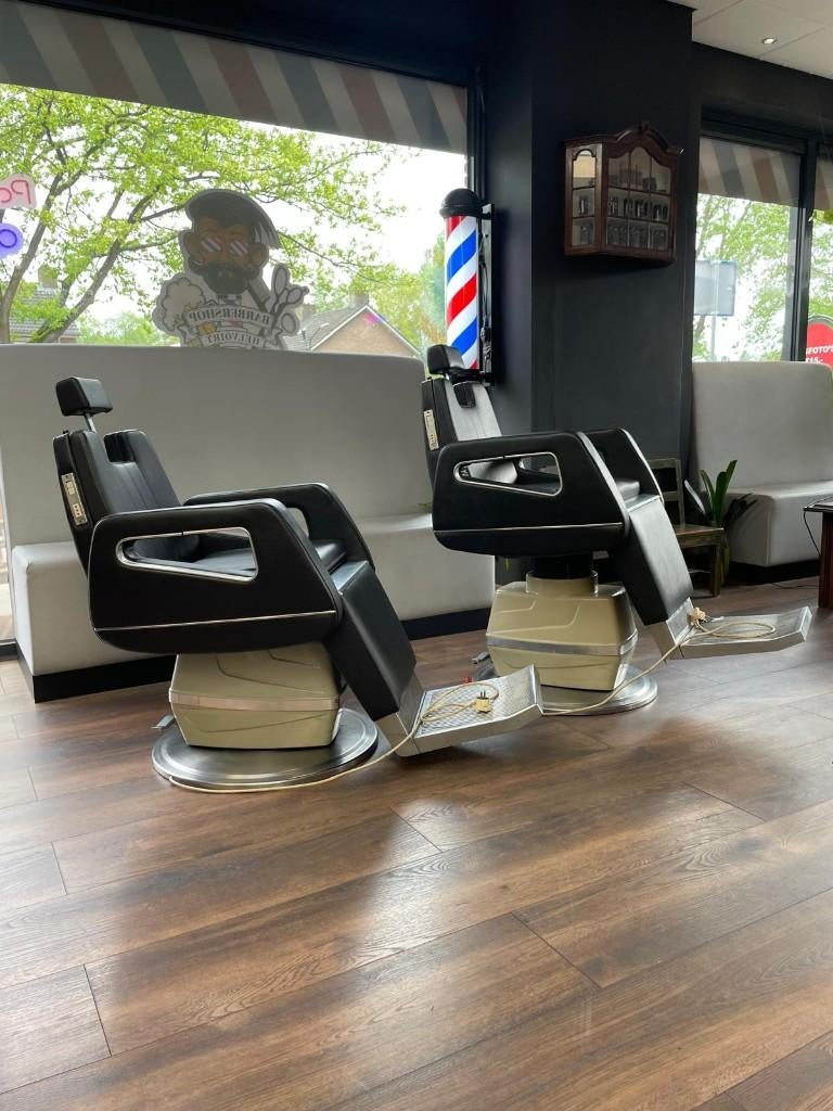 Barberstoel/kappersstoel, Ophalen, Zwart, Twee