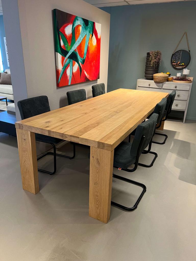 !Nieuw! - Sera - Flint - eikenhout - eettafel, Ophalen, Eras interieurs (huismerk), Ceramstraat 18, 50 tot 100 cm