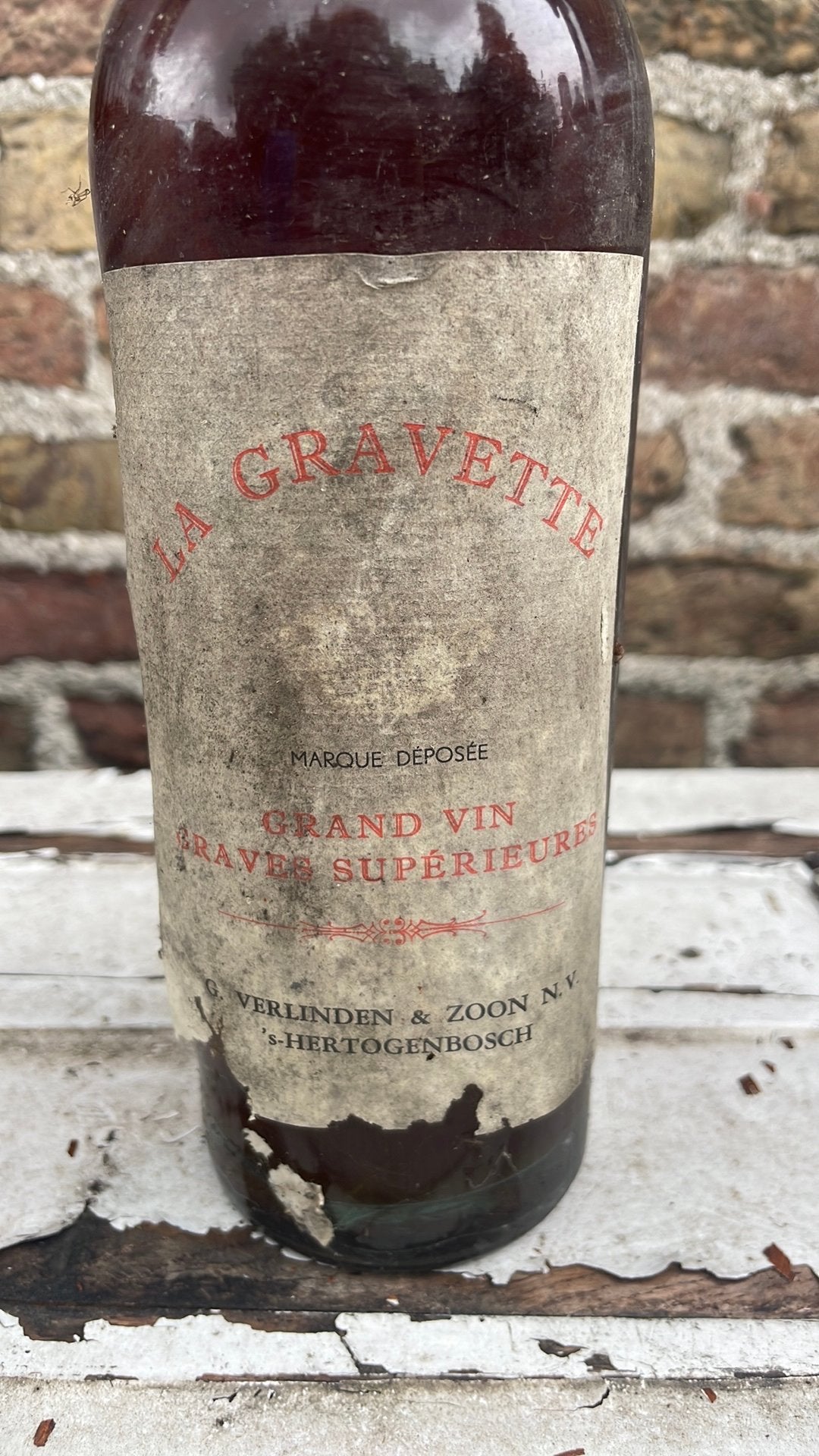 La Gravette Rosé ‘50/‘60- 8x-gebotteld door Verlinden Den B., Verzamelen, Roséwijn, Frankrijk, Ophalen of Verzenden, Vol