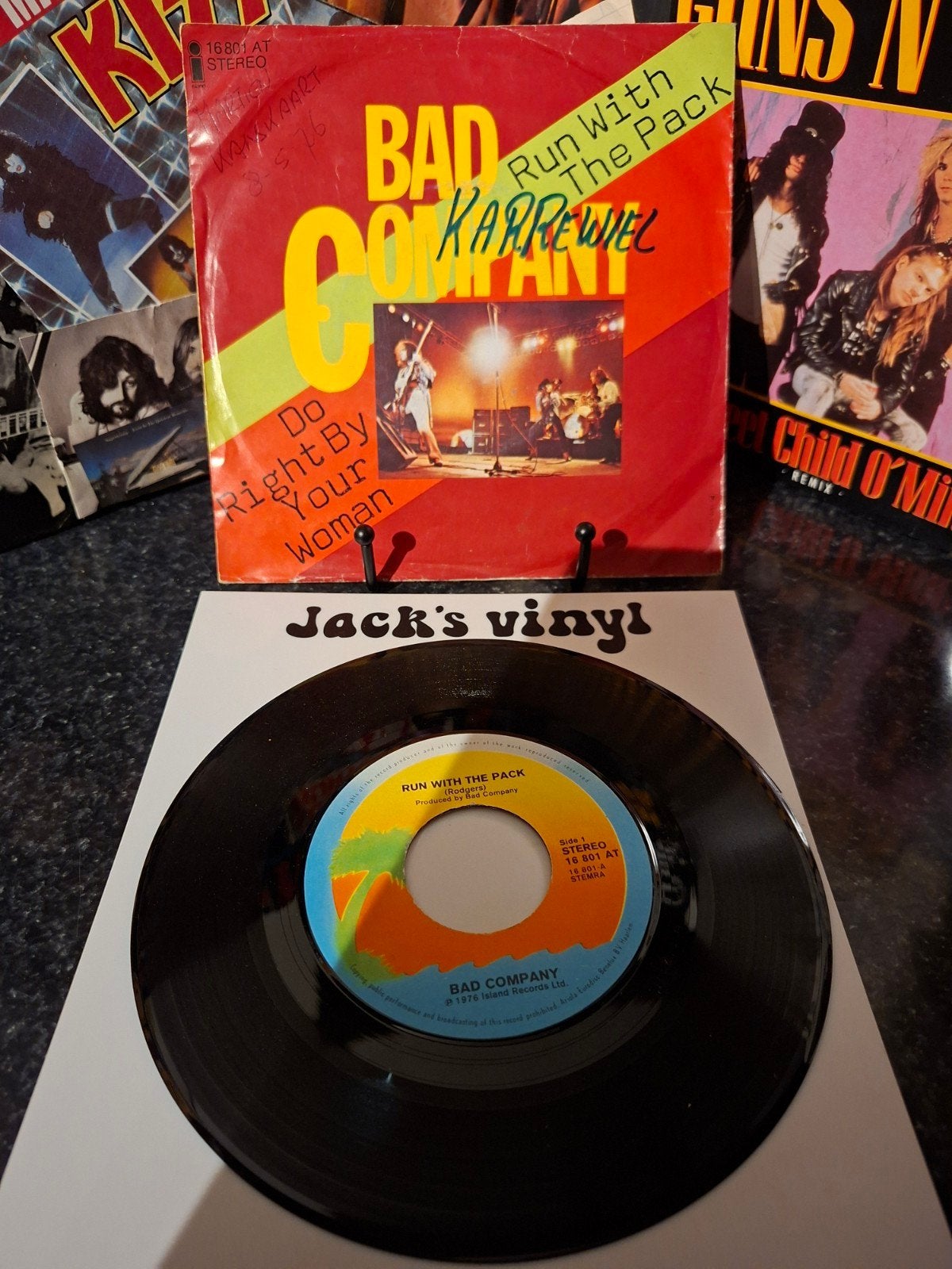 Bad Company - Run With The Pack / 1976, Gebruikt, 7 inch, Ophalen of Verzenden, Fotohoes