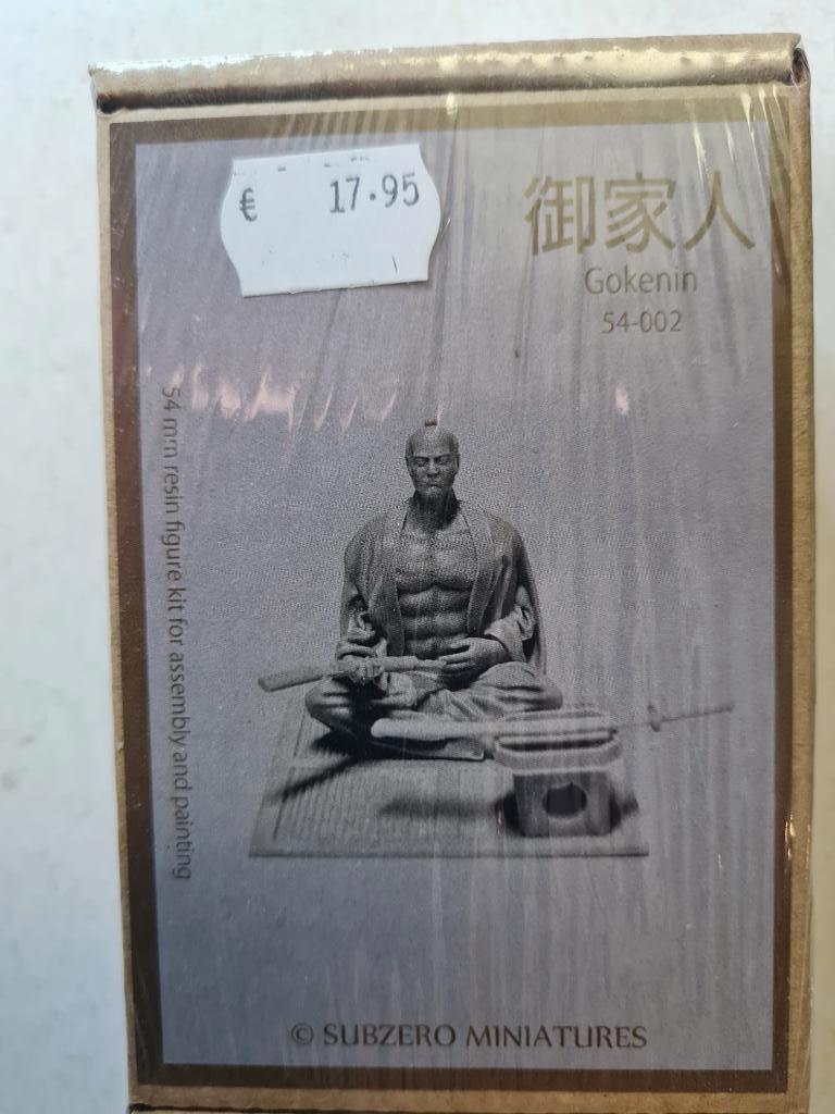 scalebro resin figuur 54mm "samurai", Ophalen of Verzenden, Nieuw, Groter dan 1:35, Figuur of Figuren