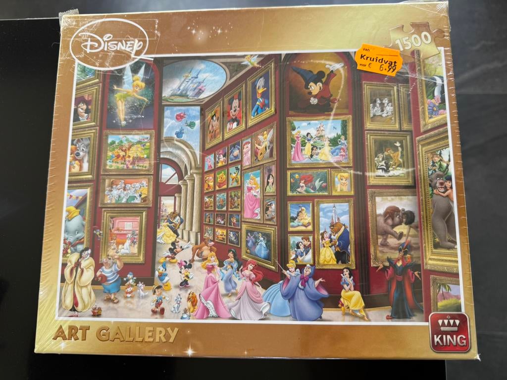 King Disney puzzel 1500 stukjes Art gallery - NIEUW in folie, Ophalen, 500 t/m 1500 stukjes, Nieuw, Legpuzzel