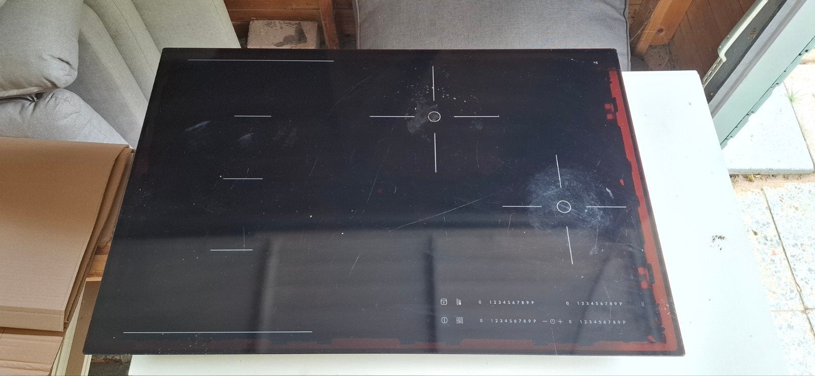 IKEA Inductiekookplaat - KUNABSK 4 zones, Ophalen, Gebruikt, 4 kookzones, Inbouw