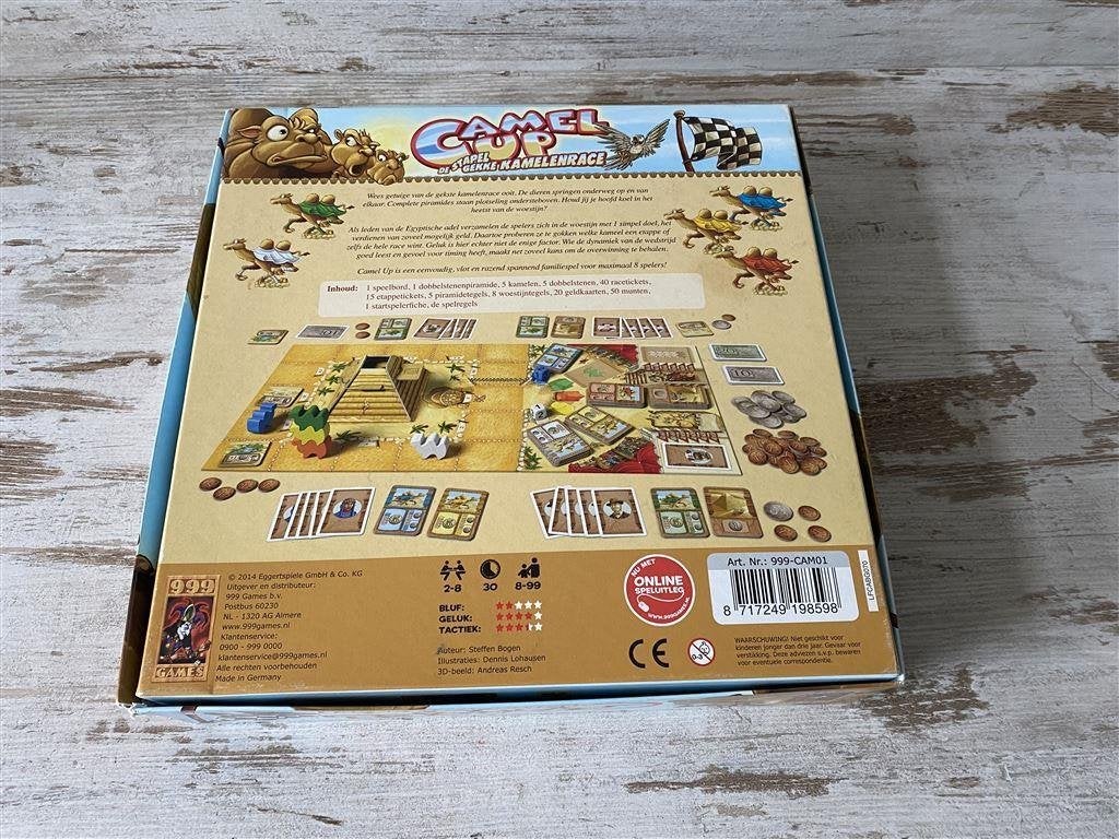 Camel up de stapel gekke kamelenrace bordspel [s206], Verzenden, Zo goed als nieuw