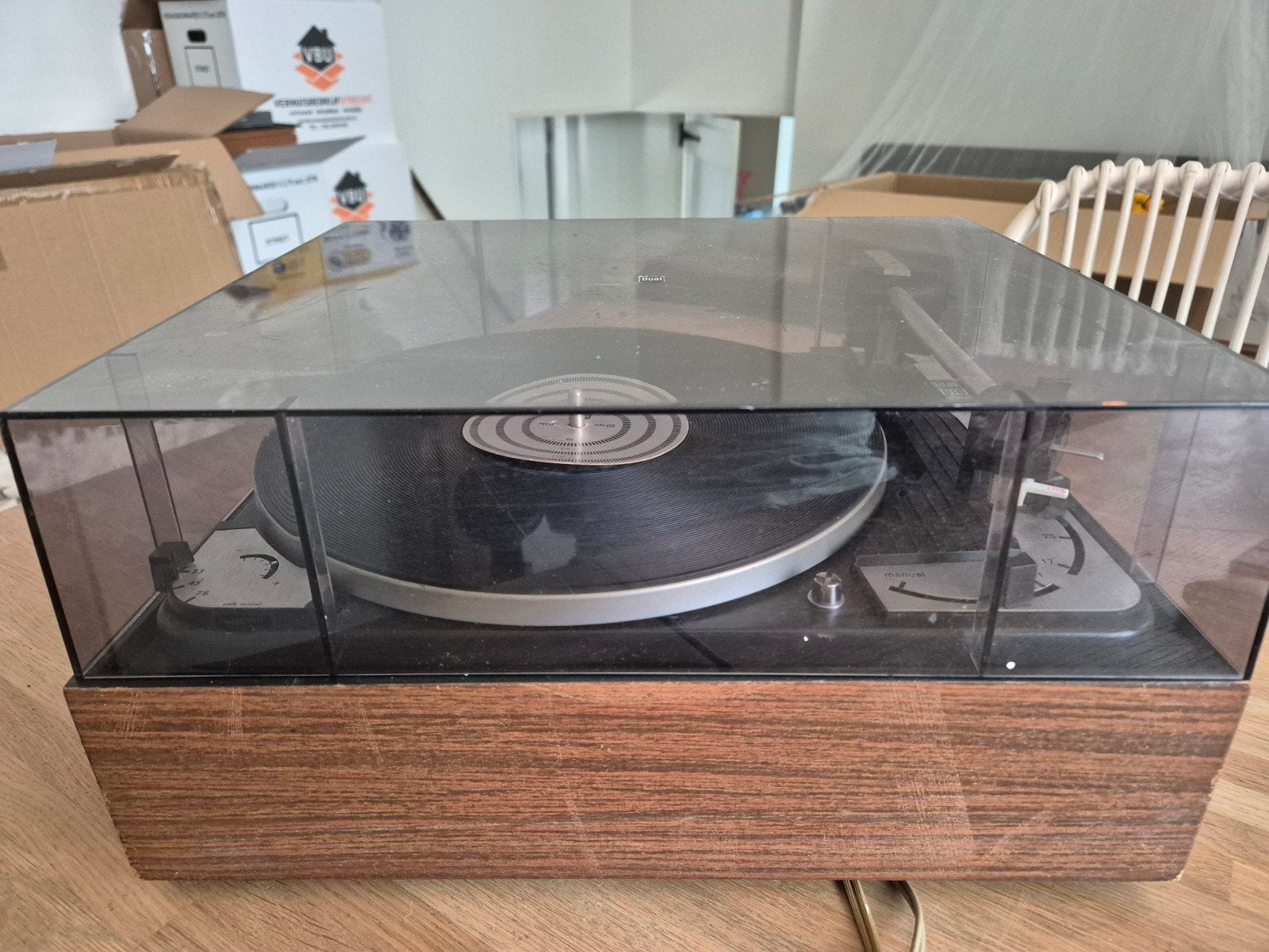 Dual 1010 Platenspeler - Vintage Hifi, Audio, Tv en Foto, Gebruikt, Pitch-regelaar, Ophalen of Verzenden, Platenspeler