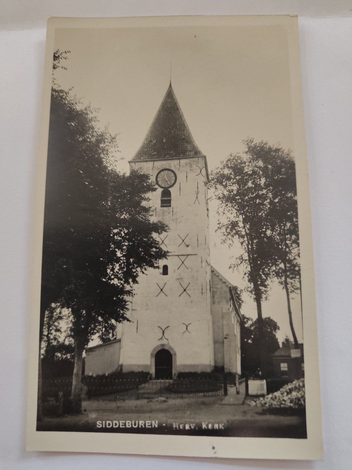 Oude Ansichtkaart Siddeburen - Herv. Kerk, Ophalen of Verzenden, 1920 tot 1940, Ongelopen, Groningen