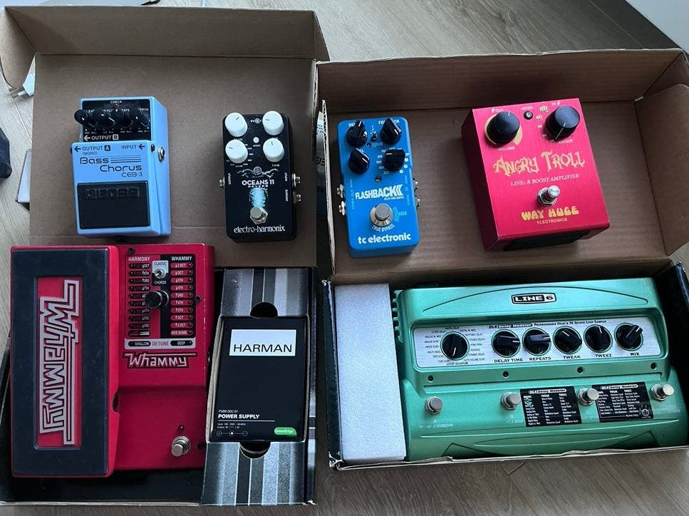 Gitaar effectpedalen: Boss, TC Electronic, Line 6, Way Huge, Ophalen of Verzenden, Zo goed als nieuw, Delay of Echo