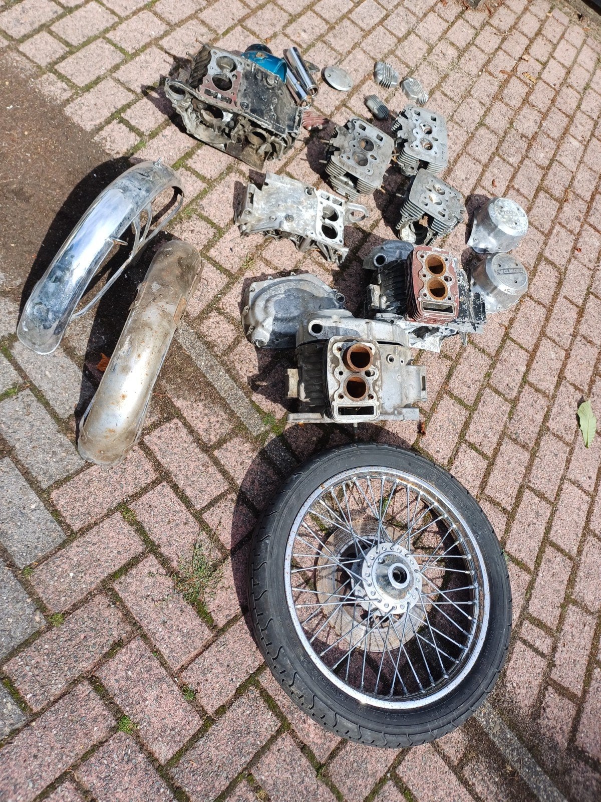 Honda CB 125 onderdelen, Ophalen