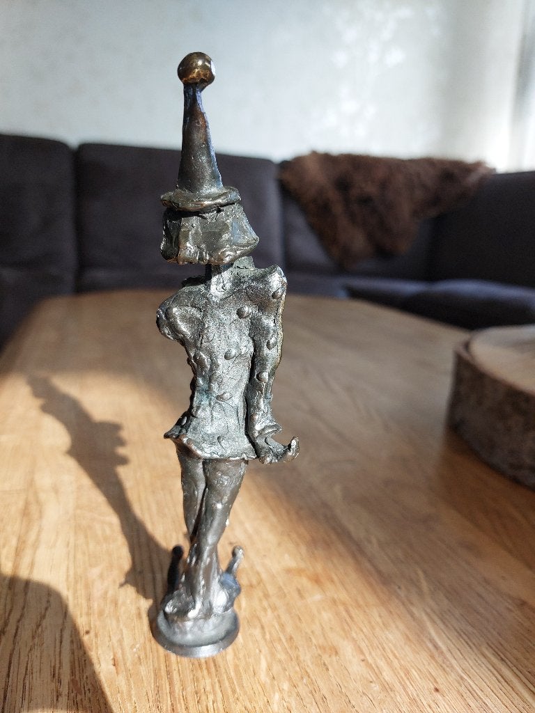 Bronzen CliniClownbeeldje 1990, Verzamelen, Ophalen of Verzenden, Zo goed als nieuw, Mens