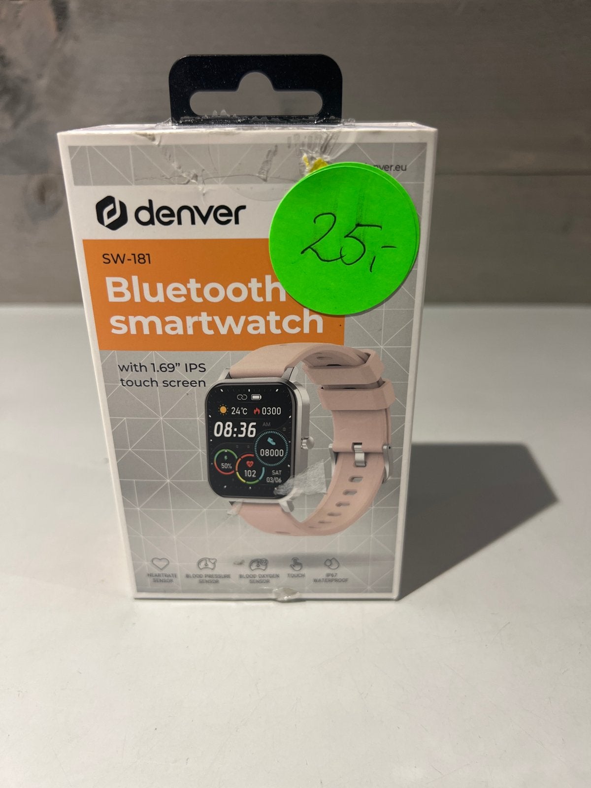 Denver SW-181 Bluetooth Smartwatch Roze, N, N, Hartslag, Nieuw