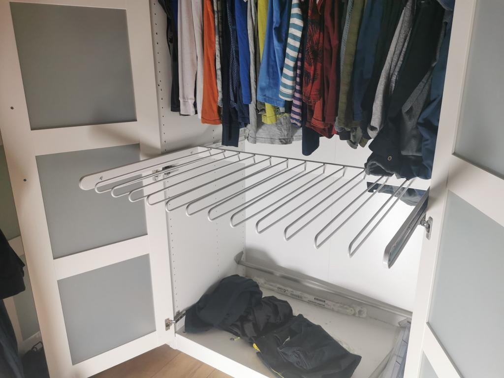 Ikea Pax broekhanger 100, Ophalen, 50 tot 75 cm, 50 tot 100 cm, 200 cm of meer