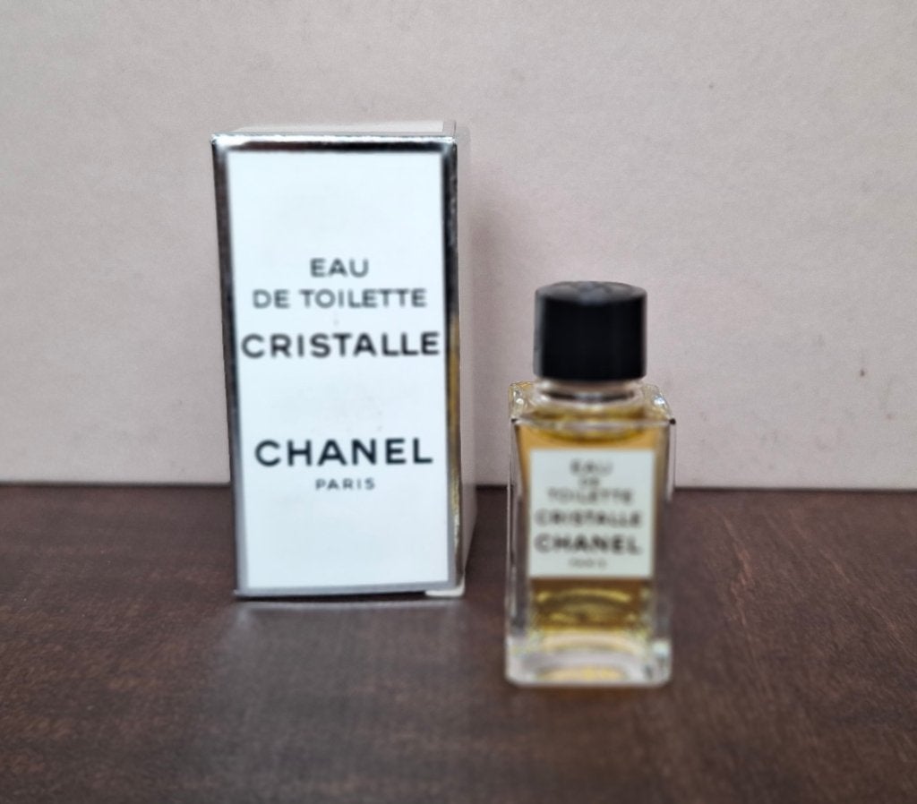 Chanel Christalle vintage parfum miniatuur 4,5ML, Ophalen of Verzenden, Zo goed als nieuw, Miniatuur, Gevuld