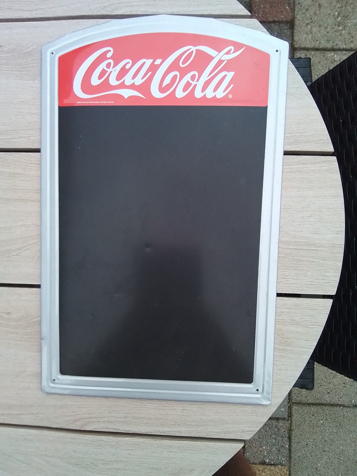 Vintage Coca-Cola krijtbord - Reclamebord, Ophalen of Verzenden, Gebruikt, Reclamebord