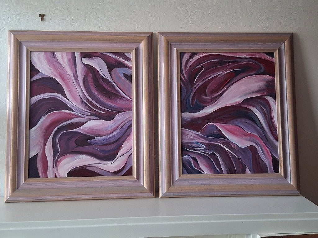 Schilderij, Antiek en Kunst, Kunst | Schilderijen | Modern, Acrylverf, Ingelijst, Papier/karton, Ophalen of Verzenden