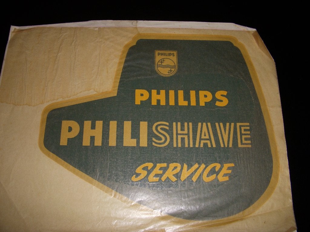 ZEER bijzondere Raamtransfer Philips Philishave service, Ophalen of Verzenden, Gebruikt, Gebruiksvoorwerp