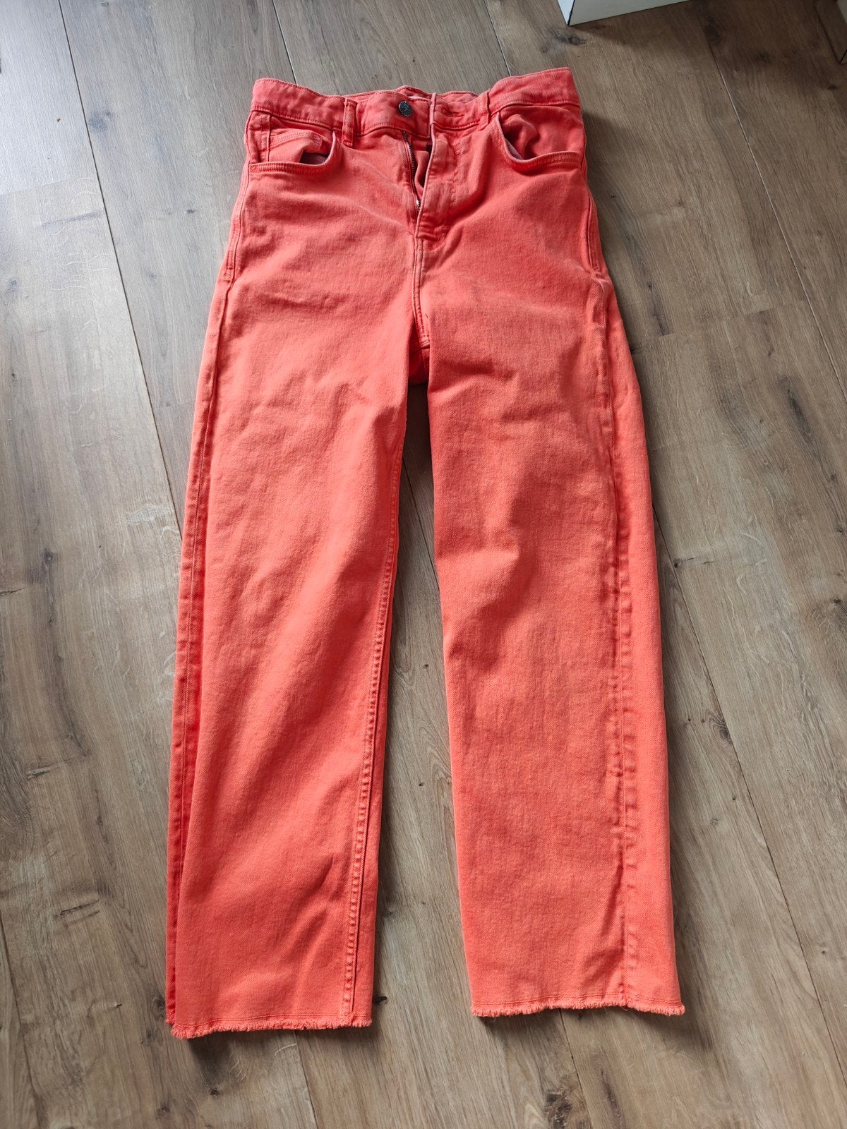 Esprit Koraalrode Jeans - Maat 30/28, Kleding | Dames, Oranje, Zo goed als nieuw, Lang, Esprit