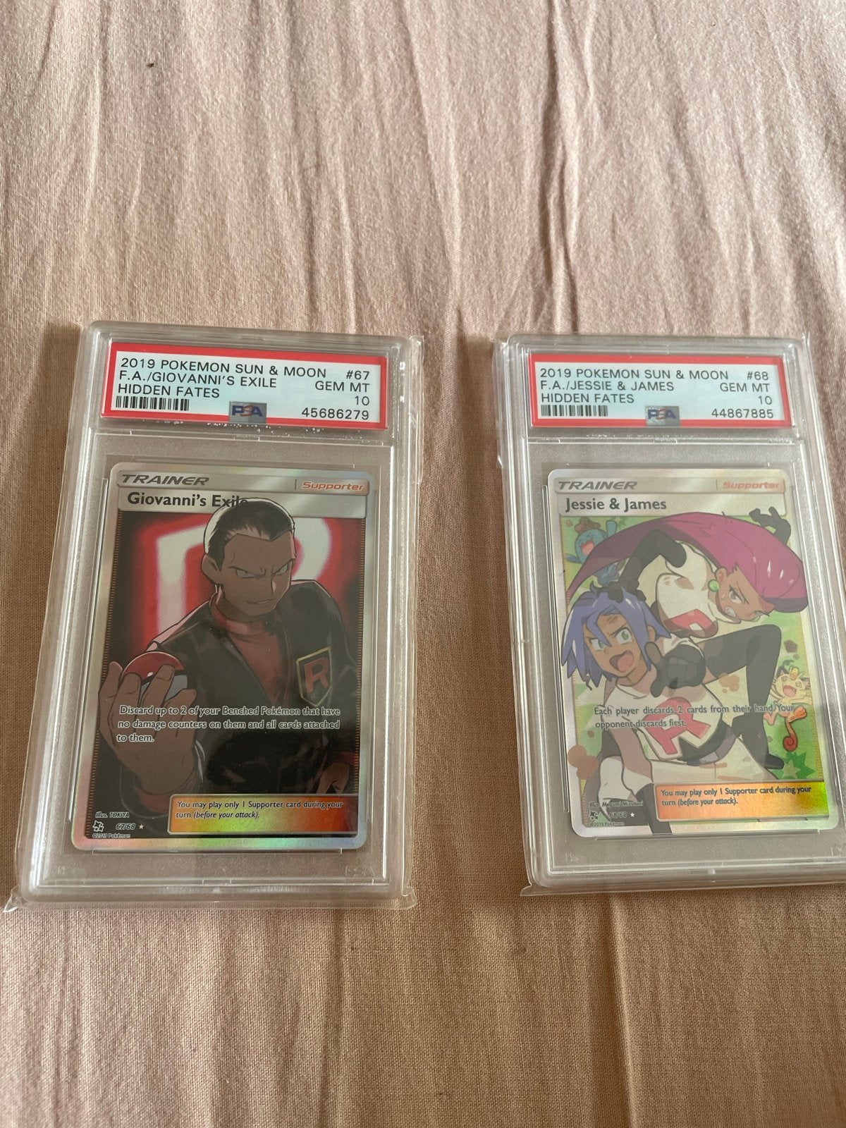 PSA 10 Giovanni's Exile & Jessie & James Hidden Fates, Ophalen of Verzenden, Nieuw, Meerdere kaarten