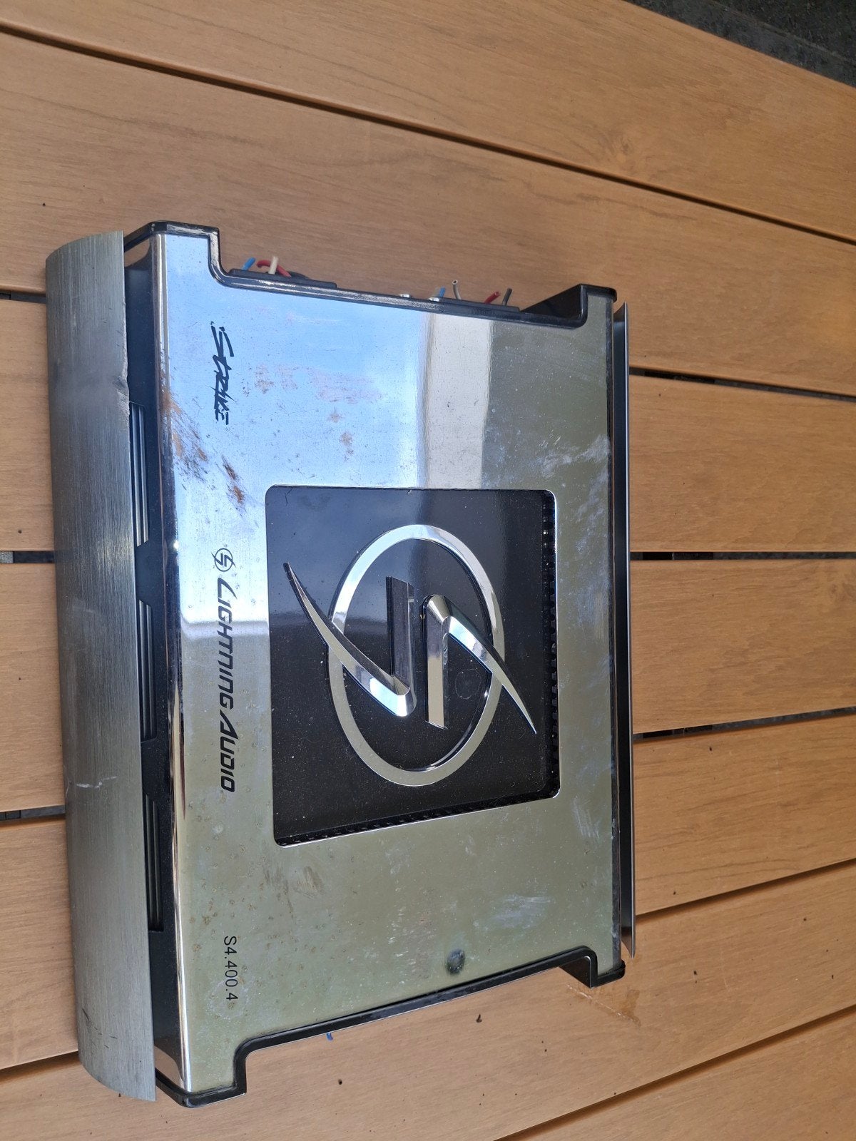 Lightning Audio S4.400.4 Versterker - Gebruikt, 120 watt of meer, Ophalen, Overige merken, Gebruikt