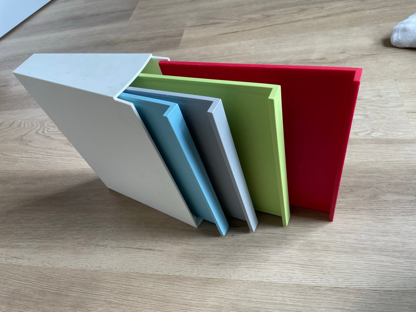 GRATIS Snijplankenset met houder, Ophalen, Gebruikt, Kunststof, Snij-/serveerplank