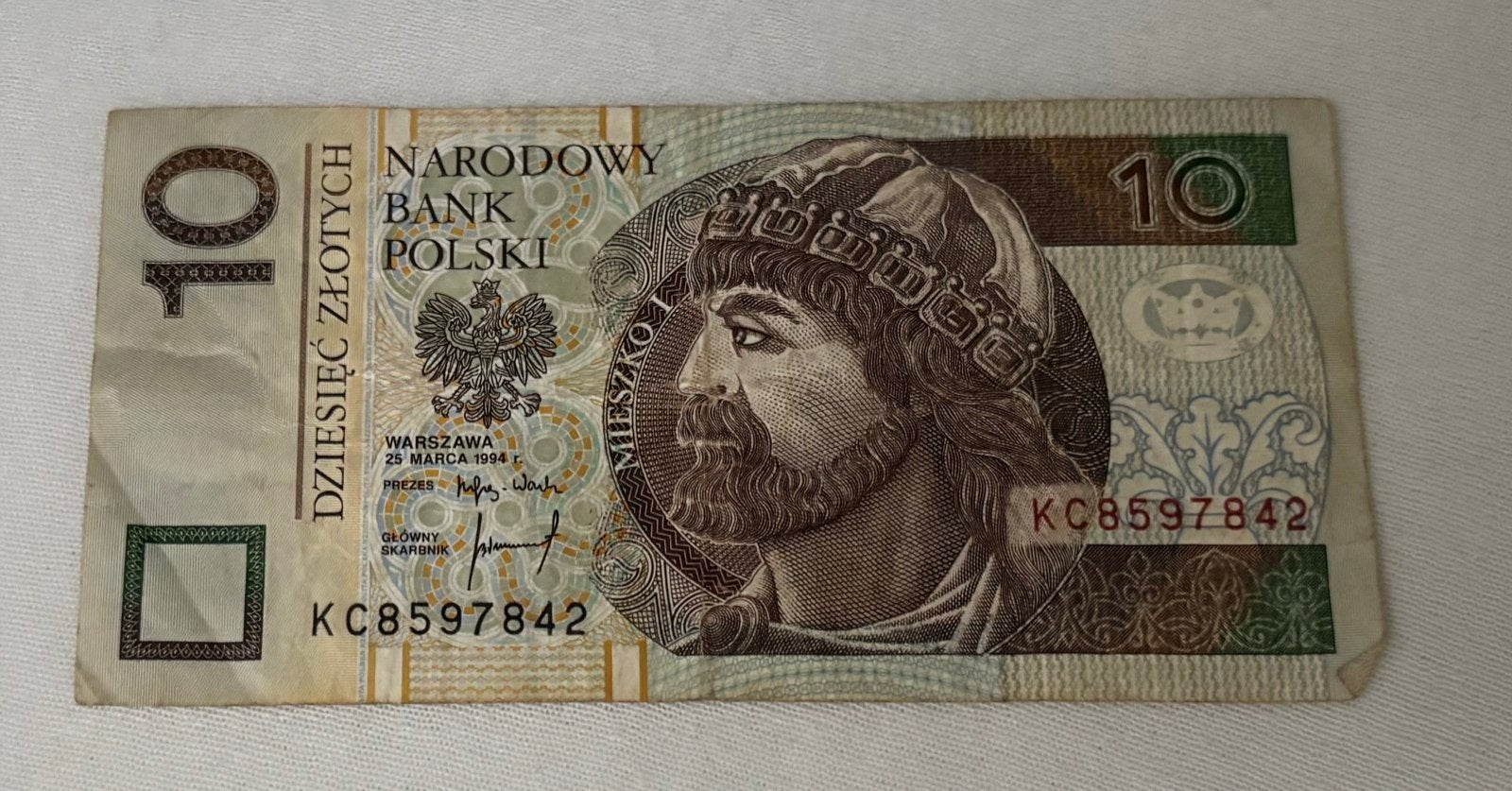 10 Zloty biljet Polen - 1994, Ophalen of Verzenden, Overige landen, Los biljet