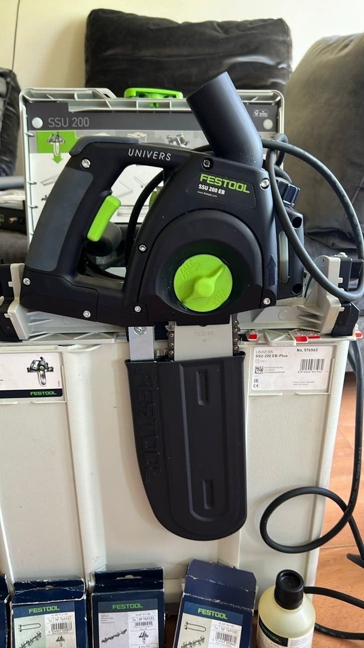 Festool Univers SSU 200 EB-Plus Kettingzaag, Doe-het-zelf en Verbouw, Gereedschap | Zaagmachines, 70 mm of meer, Kettingzaag, Ophalen of Verzenden