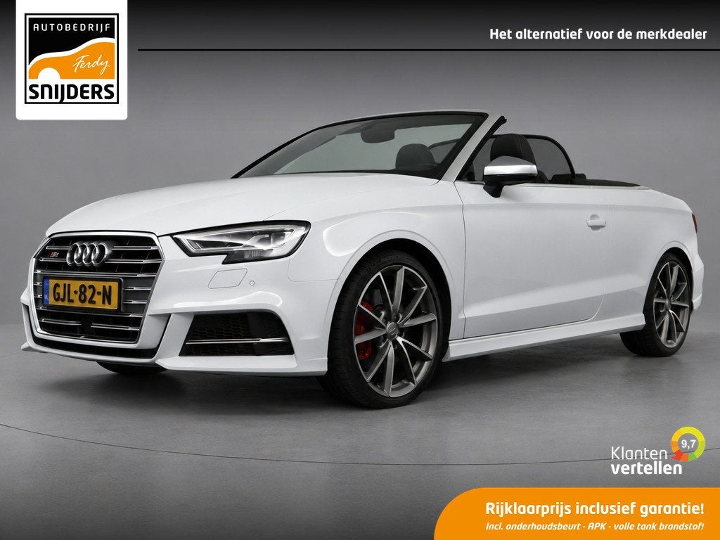 Audi S3 Cabriolet 2.0 TFSI 310 PK Quattro Pro Line Plus S-LI, Auto's, 4 cilinders, Wit, Vierwielaandrijving, Geïmporteerd