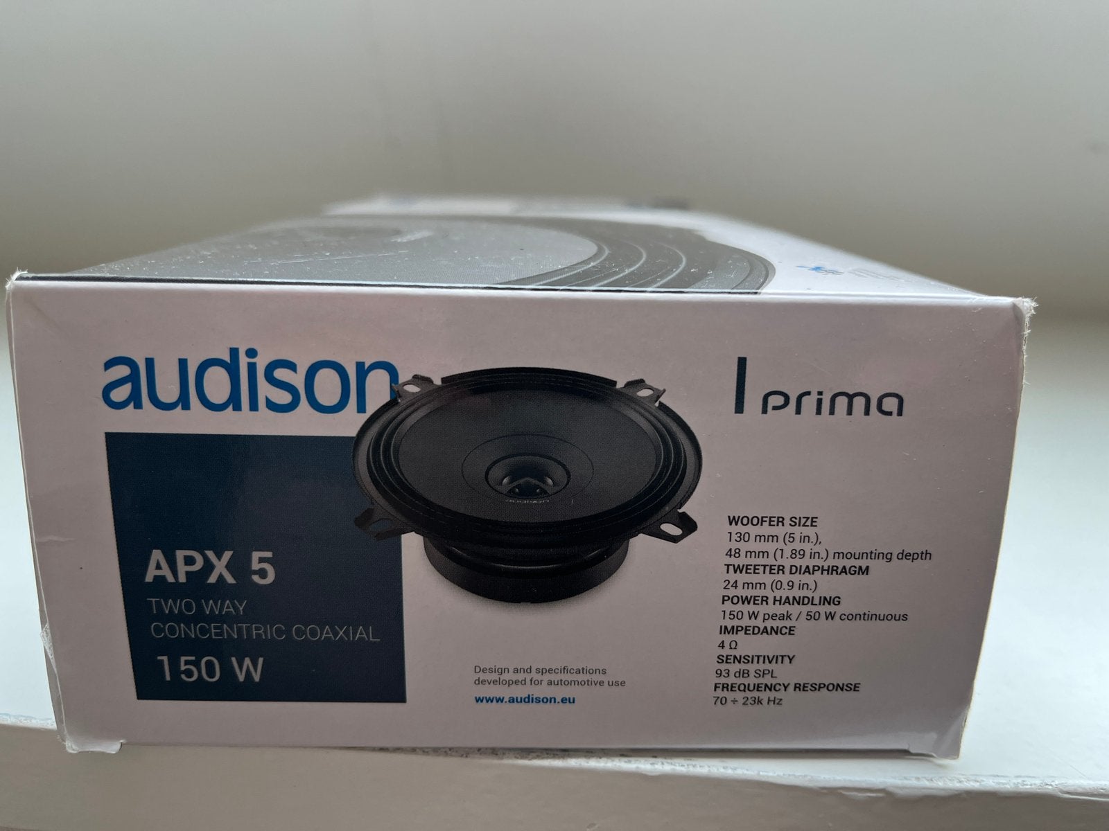 Audison APX5 13cm 2weg speakers., Auto diversen, Ophalen of Verzenden, Zo goed als nieuw