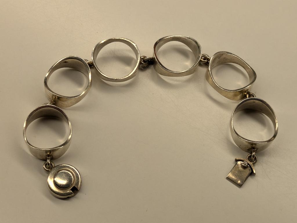 Niels Erik From zilveren armband uit Denemarken, Ophalen of Verzenden, Gebruikt, Zilver, Zilver