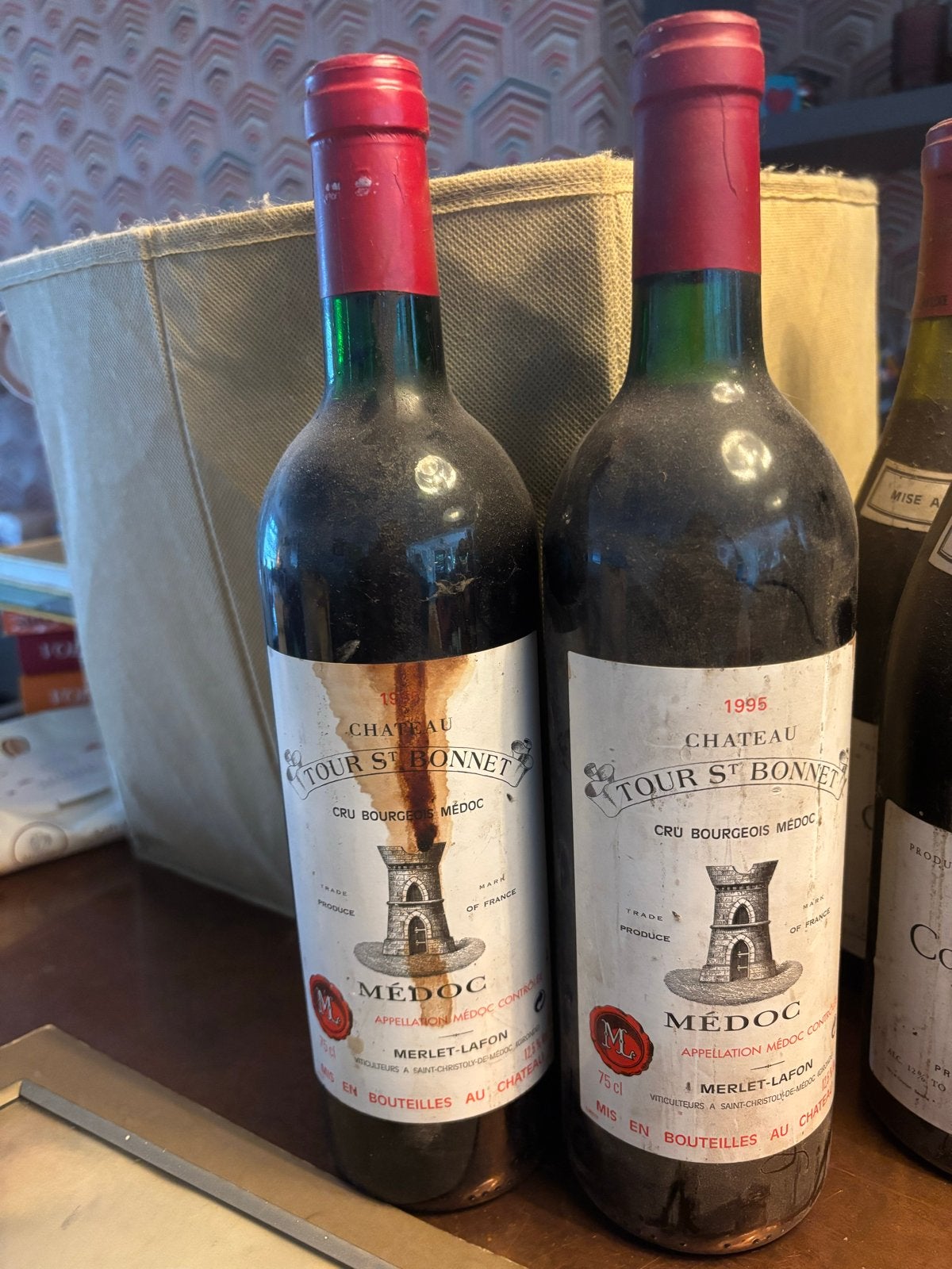 Château Tour St Bonnet Médoc 1995 Rode Wijn, Ophalen of Verzenden, Gebruikt, Frankrijk, Rode wijn