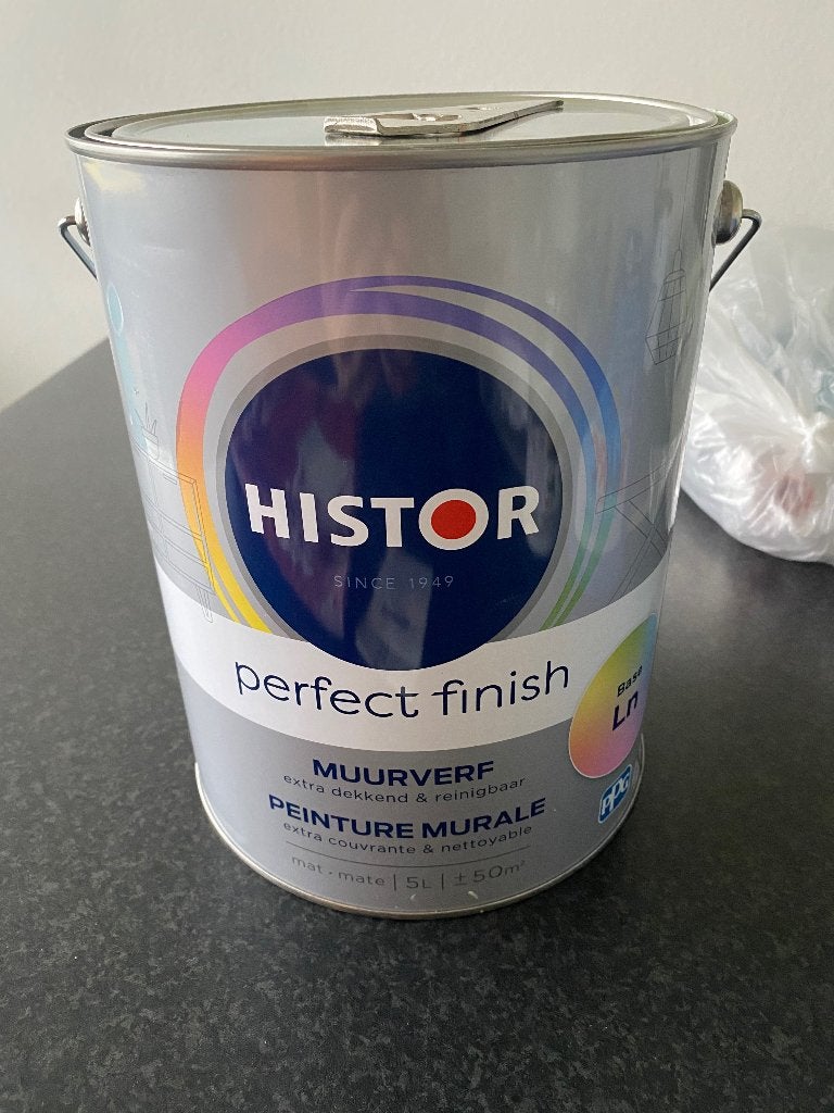 Histor muurverf ‘Dauw’ | Perfect Finish | +/- 3,5l, Ophalen, Overige kleuren, Nieuw, Verf
