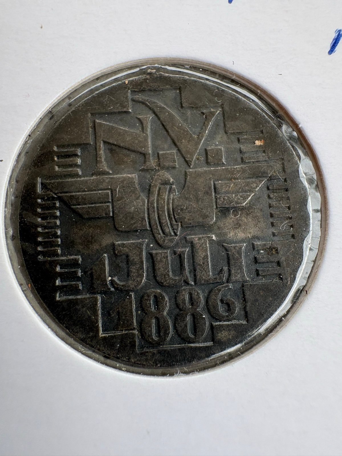 Medaille Nederlandse Spoorwegen 1886 - Voor Trouw aan de Org, Ophalen of Verzenden, Overige materialen, Nederland